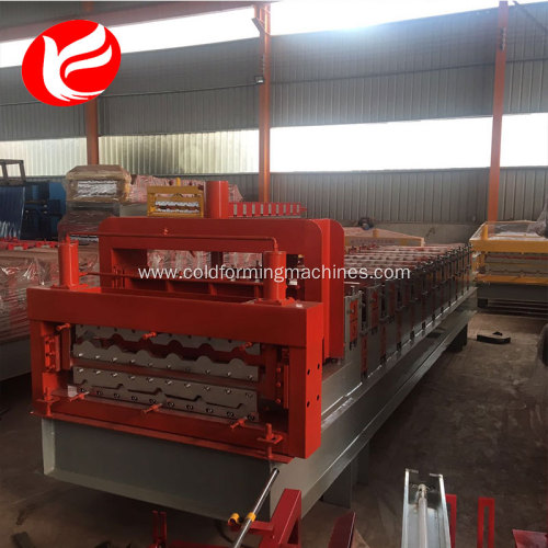 Glazed  tile double layer roll forming machine